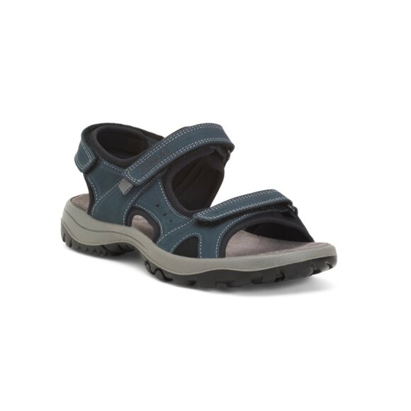 ENVAL SOFT Blue Made In Italy Suede Sport Sandals - Picture 1 of 2